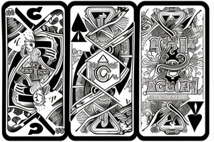 A pair of aces cards tattoo idea