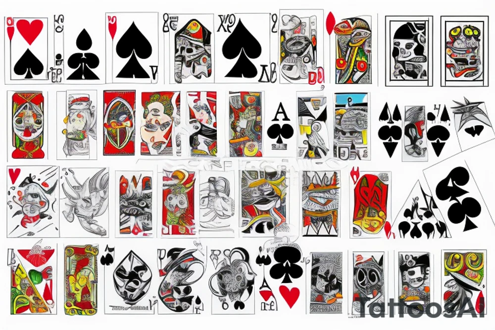 A pair of aces cards tattoo idea