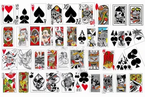 A pair of aces cards tattoo idea