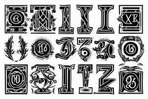 XIX.VII.MMVI roman numbers tattoo idea