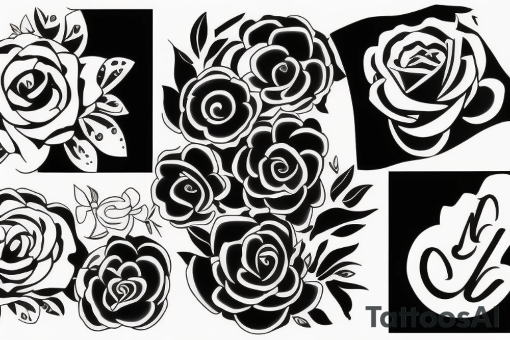 Mother and daughter tattoo idea