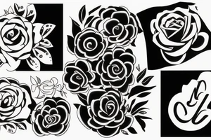 Mother and daughter tattoo idea