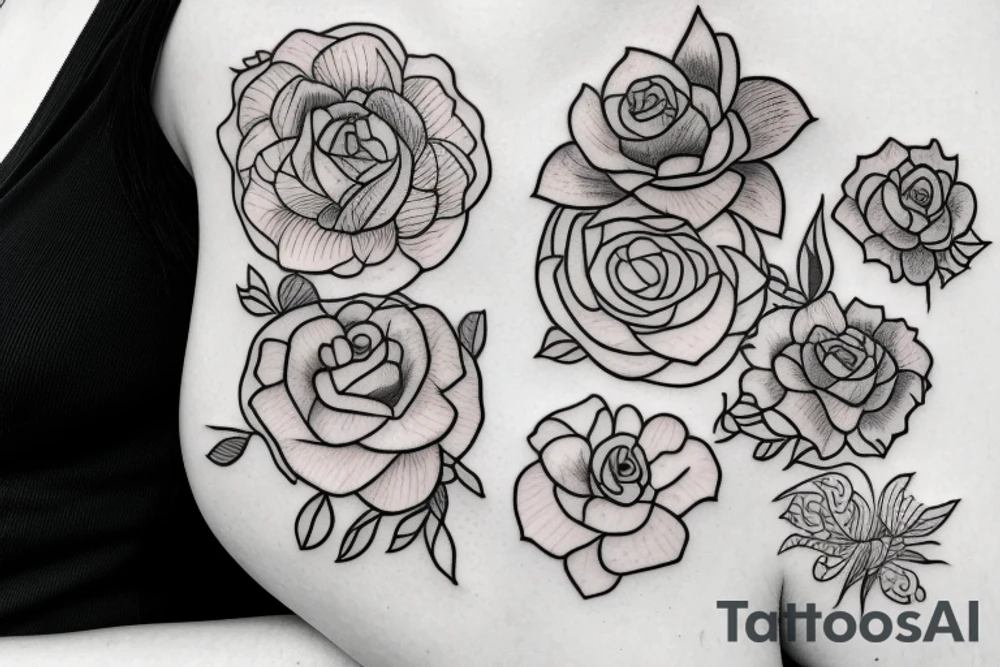 Mother and daughter tattoo idea