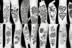 Mother and daughter tattoo idea