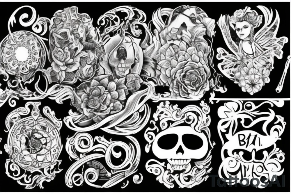 трехголовый волк tattoo idea