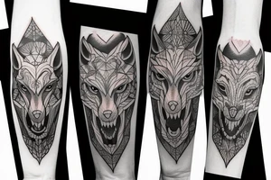 three headed wolf tattoo idea