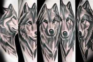 wolf tattoo idea