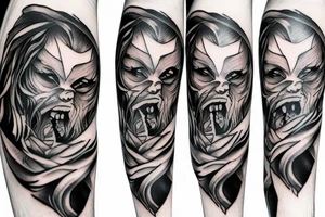 big bad wolf tattoo idea