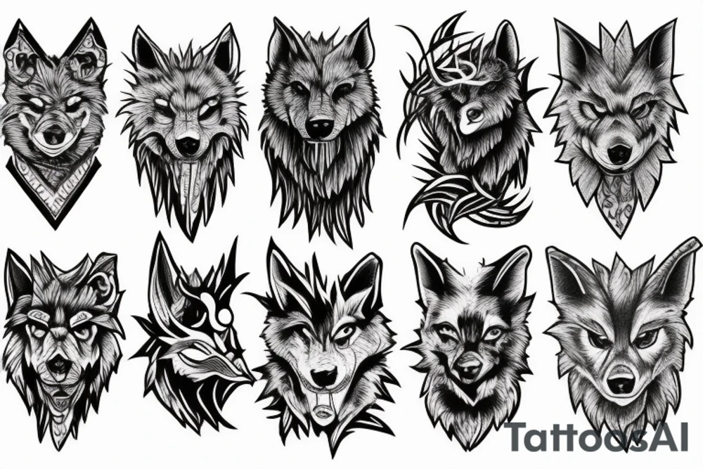 big bad wolf tattoo idea