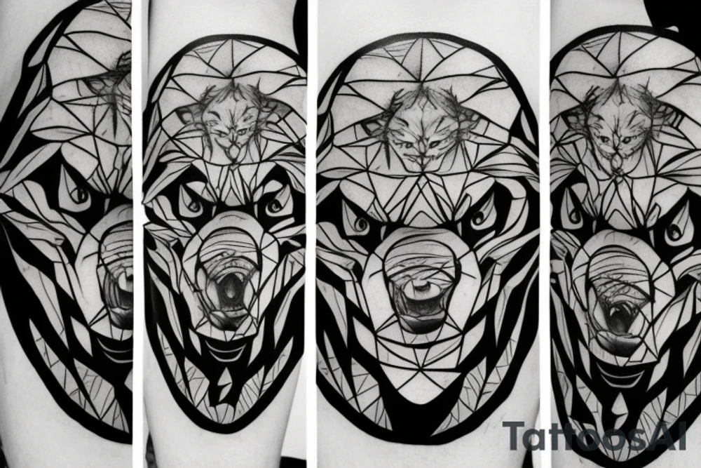 big bad wolf tattoo idea