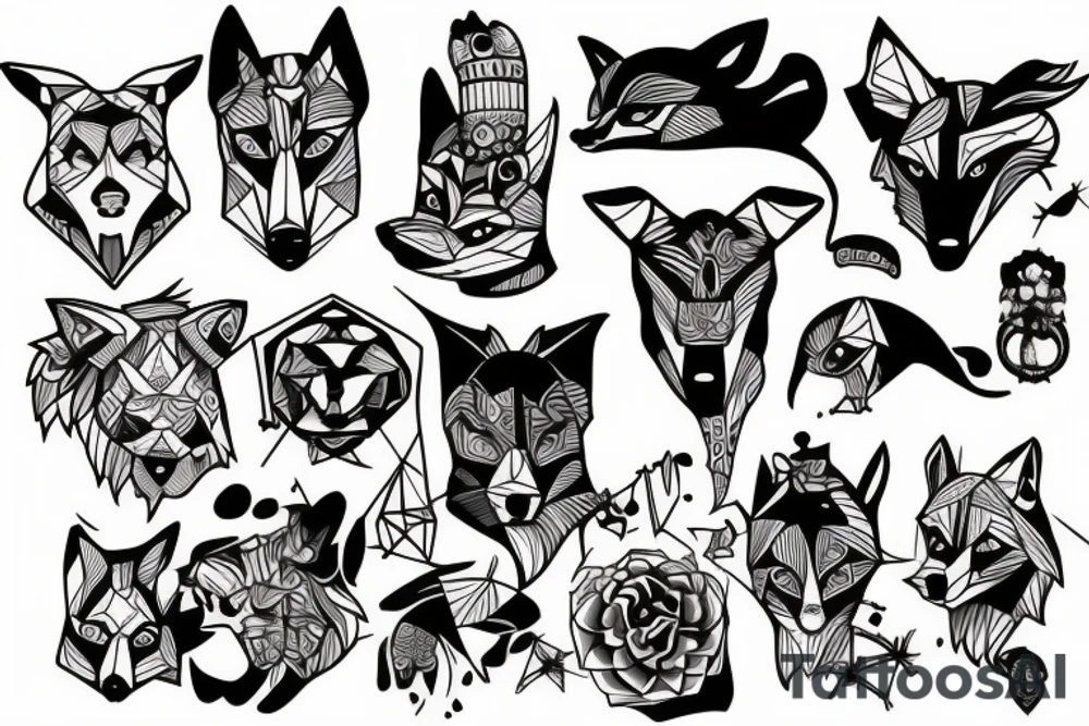 big bad wolf tattoo idea