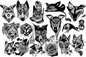 big bad wolf tattoo idea