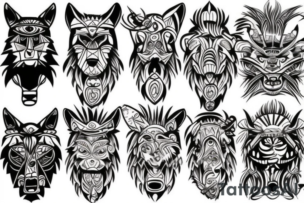 big bad wolf tattoo idea