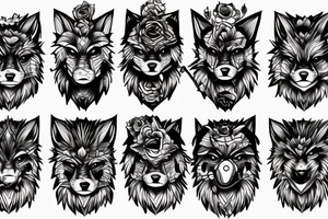 big bad wolf tattoo idea