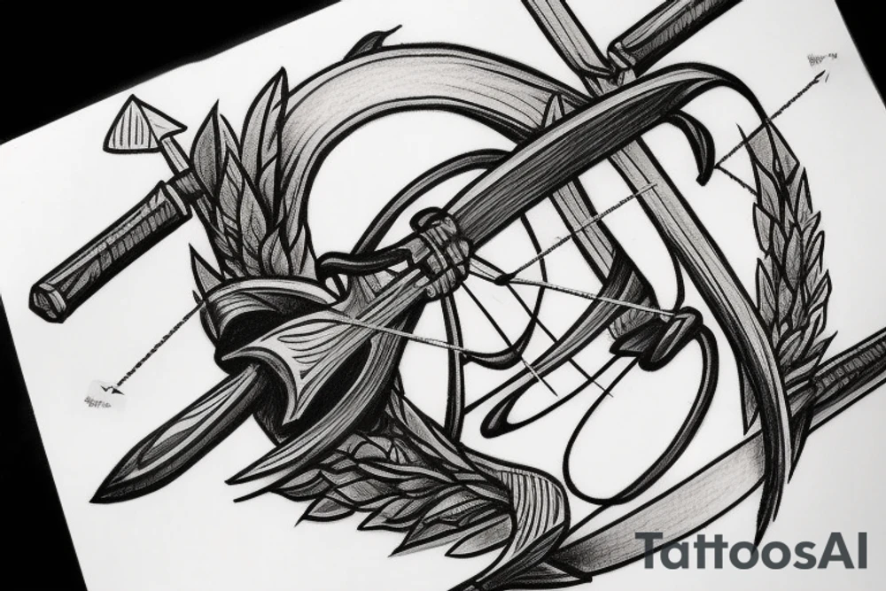 roman Archer drawing their bow tattoo idea