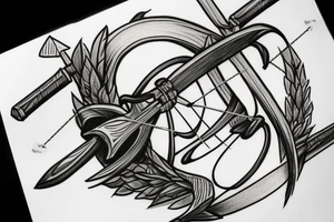 roman Archer drawing their bow tattoo idea