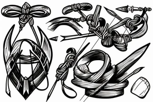 Greek Archer drawing their bow tattoo idea