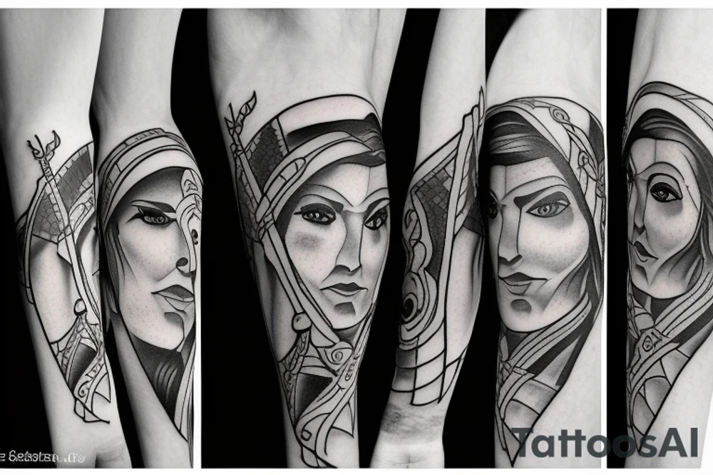 Greek Archer tattoo idea