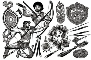 A greek archer shooting tattoo idea