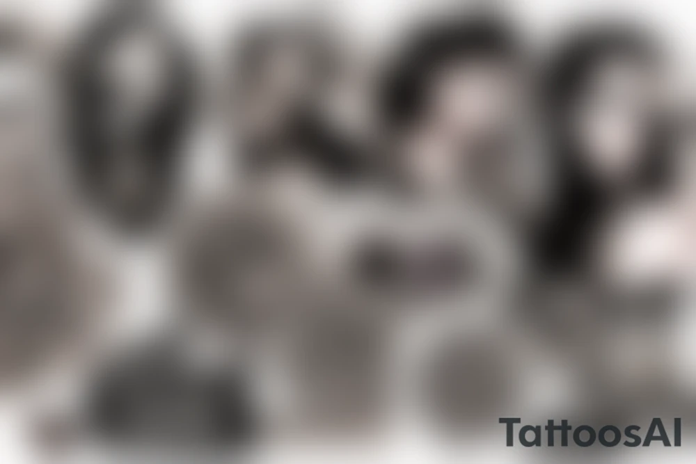 Grunge rock tattoo idea