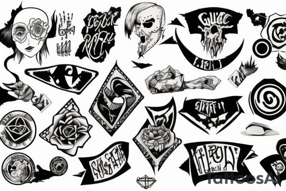 Grunge rock tattoo idea