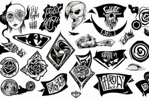 Grunge rock tattoo idea