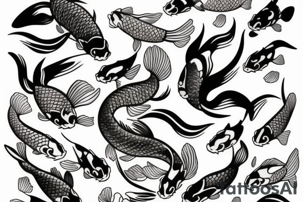 Koi fish tattoo idea