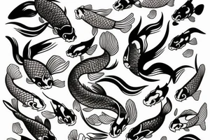 Koi fish tattoo idea