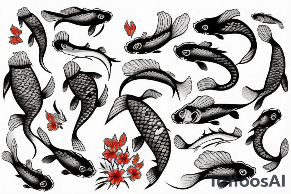 Koi fish tattoo idea