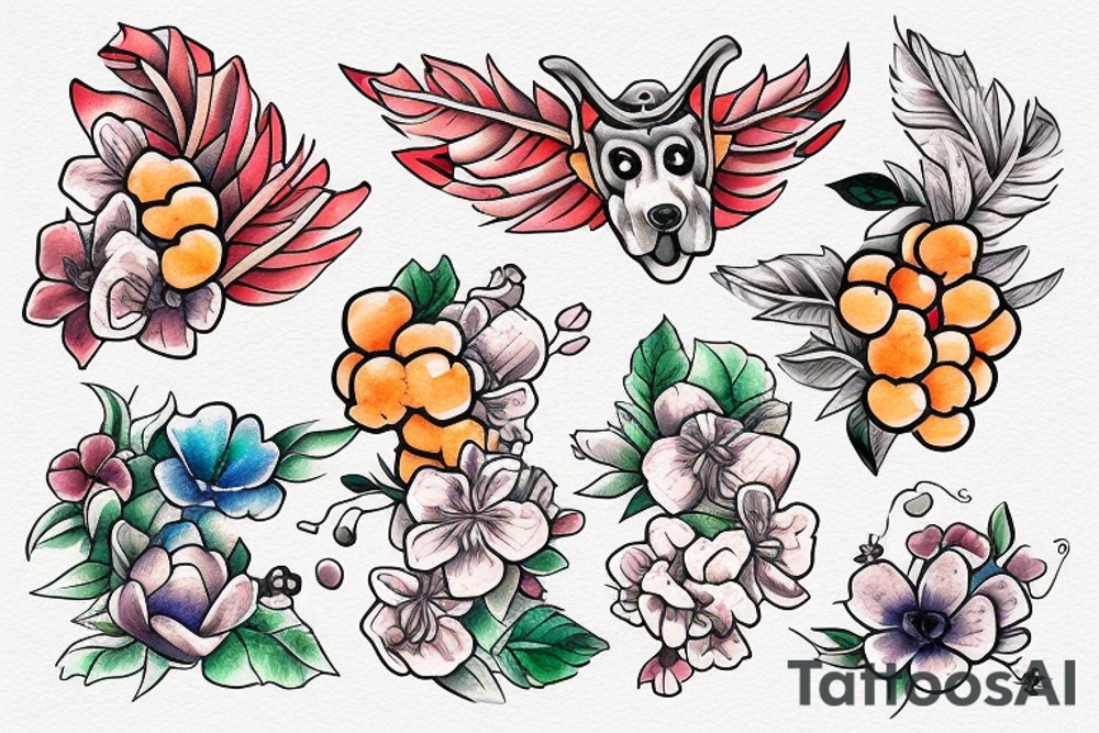 cloudberry tattoo idea