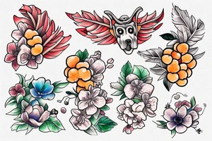 cloudberry tattoo idea