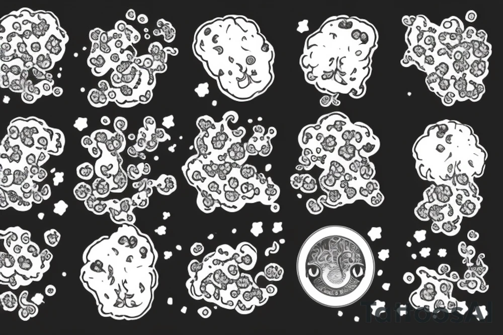 Cloudberry with sea tattoo idea