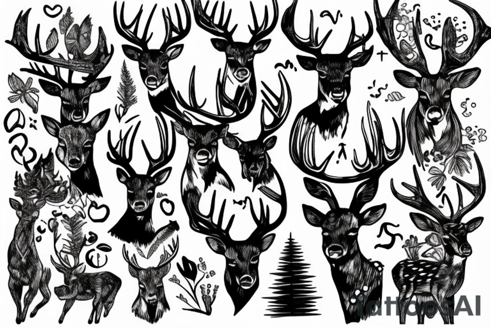 Deer tattoo idea