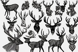 Deer tattoo idea
