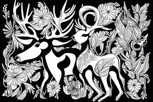 Deer tattoo idea