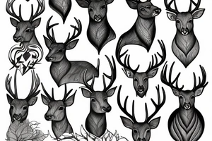 Deer tattoo idea