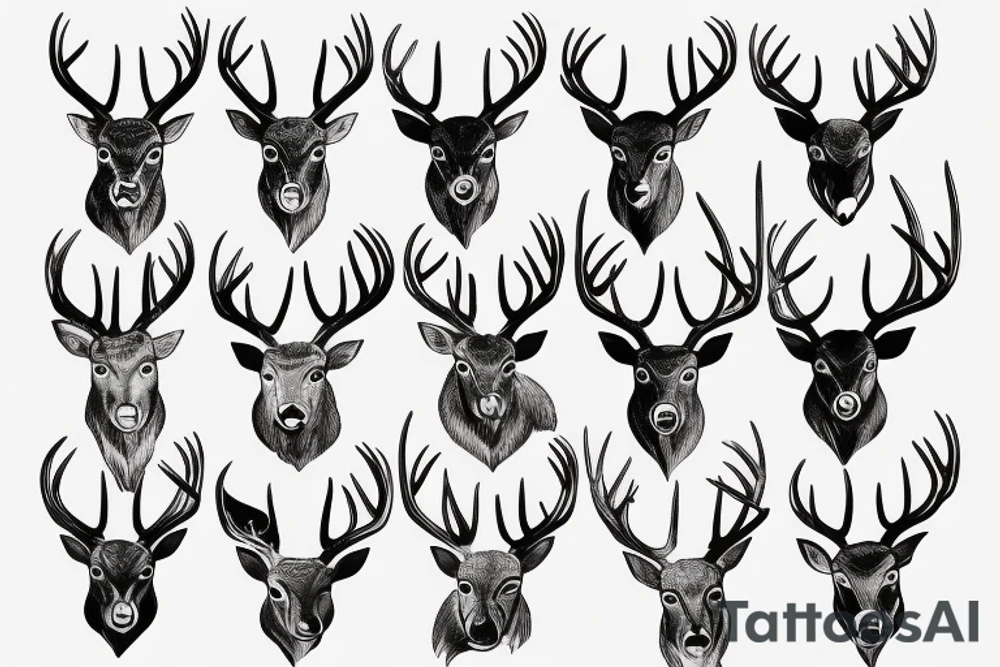 Deer tattoo idea