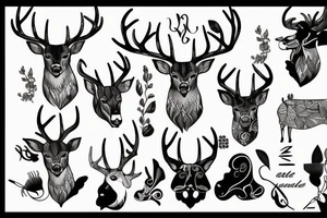 Deer tattoo idea