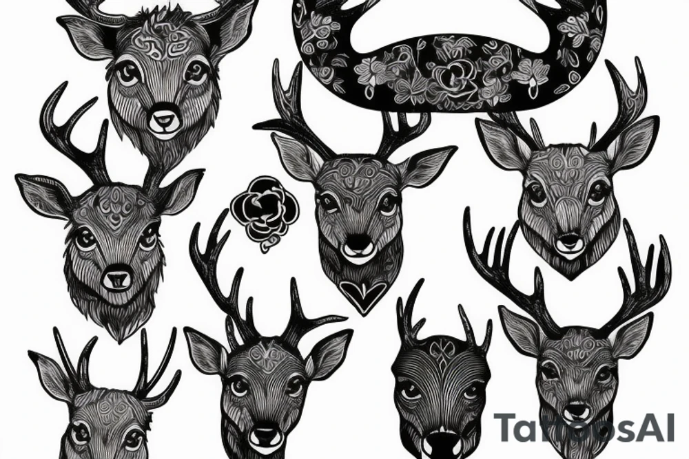 Deer tattoo idea