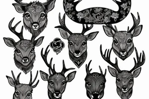 Deer tattoo idea