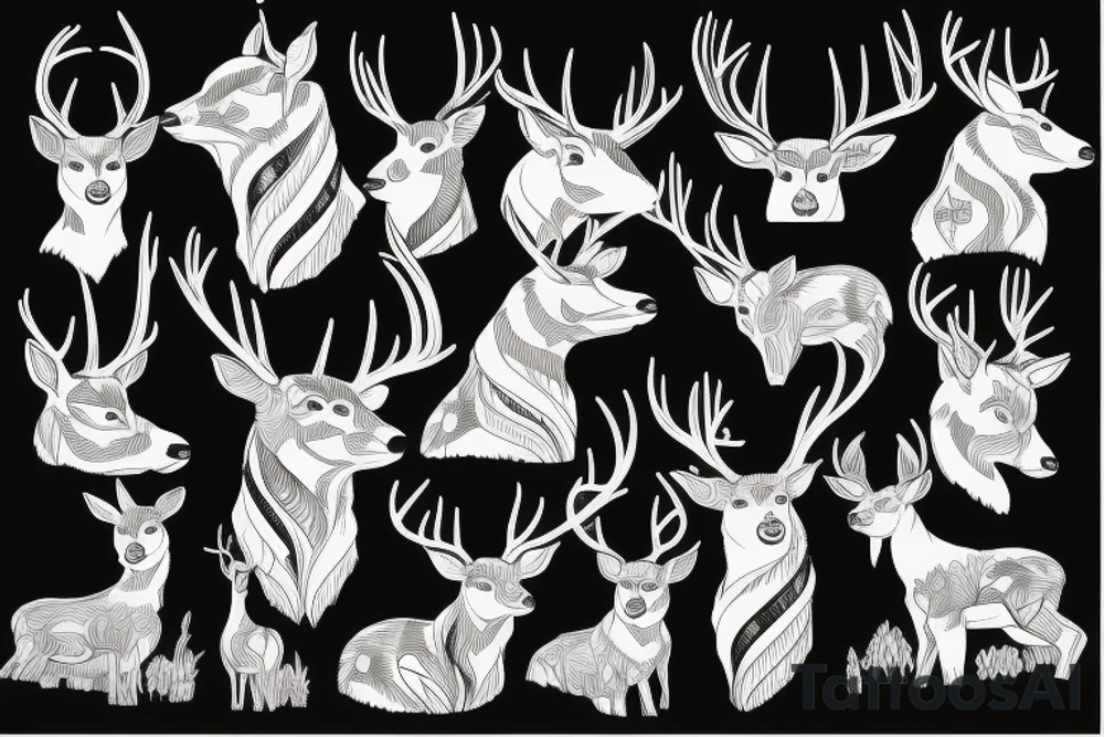 Deer tattoo idea