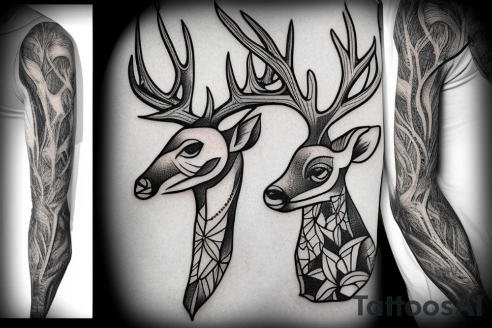Deer tattoo idea