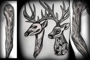 Deer tattoo idea