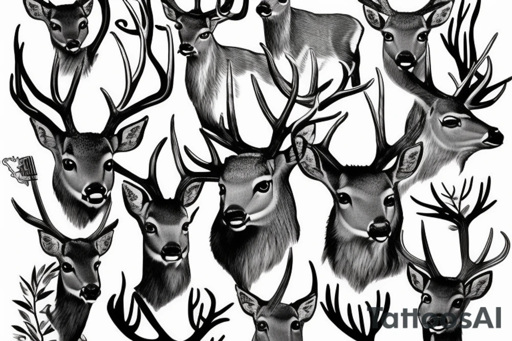 Deer tattoo idea
