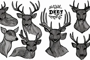 Deer tattoo idea