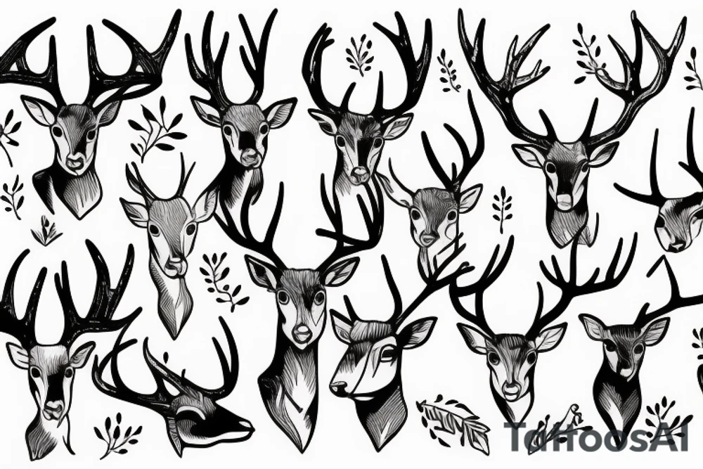 Deer tattoo idea