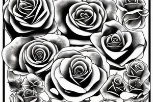 Rose with day of birth 1990 tattoo idea