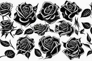 Rose with day of birth 1990 tattoo idea