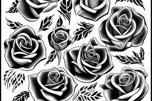 Rose with day of birth 1990 tattoo idea