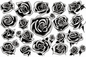 Rose with day of birth 1990 tattoo idea
